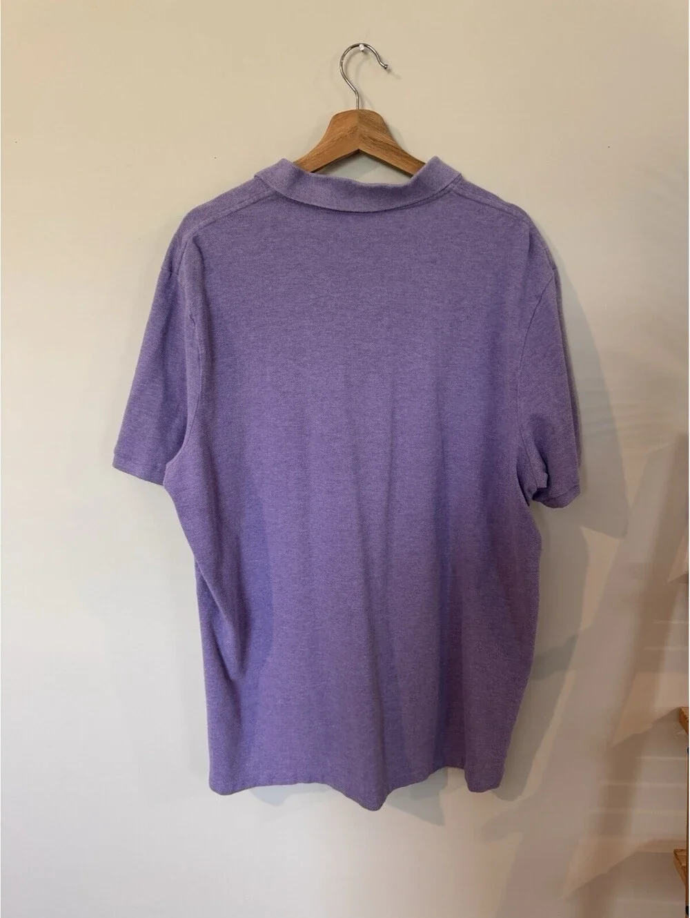 Y2K Polo Ralph Lauren Men’s Purple Short Sleeve Green Pony Logo Size Extra Large